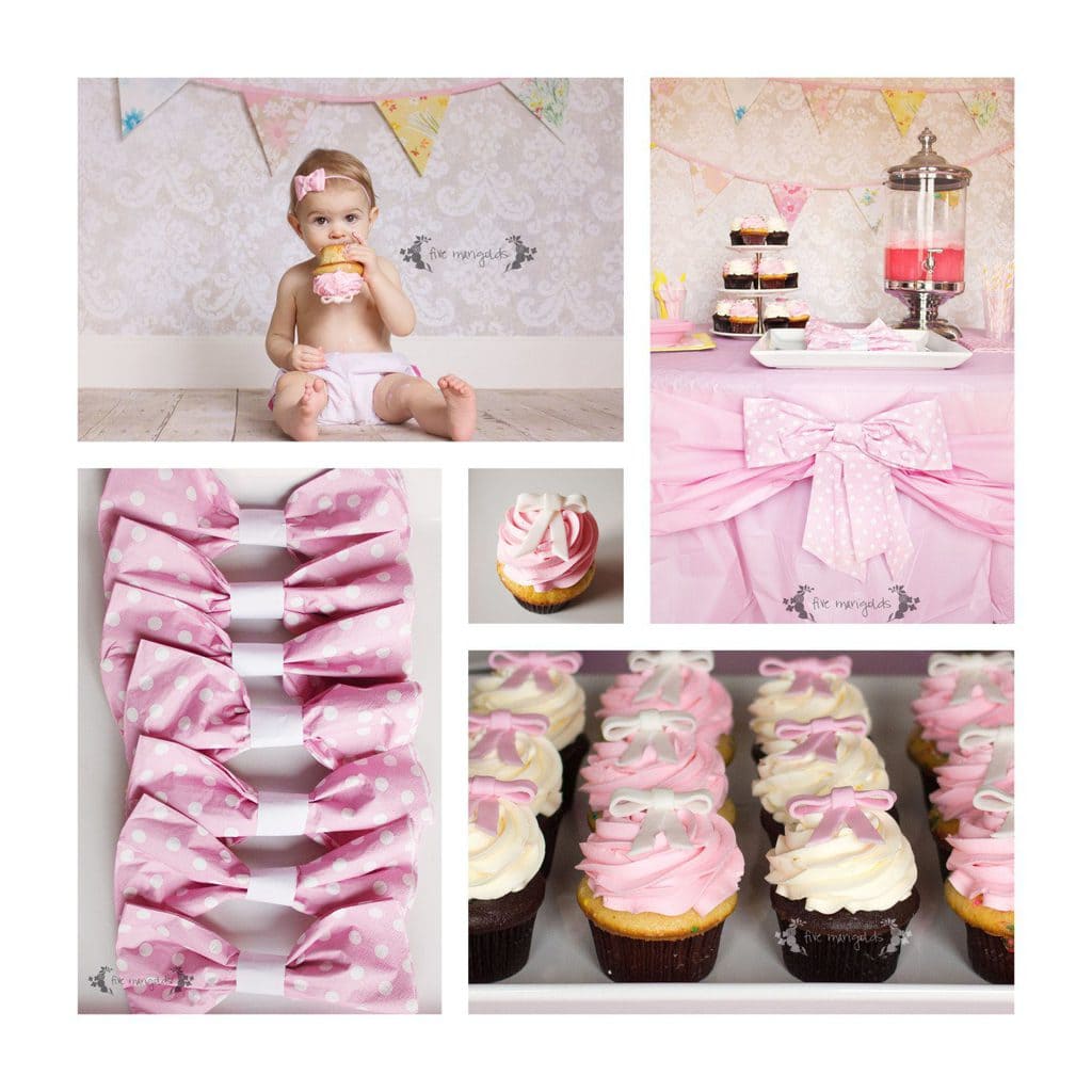 Baby Girl Bow Birthday Party | Five Marigolds