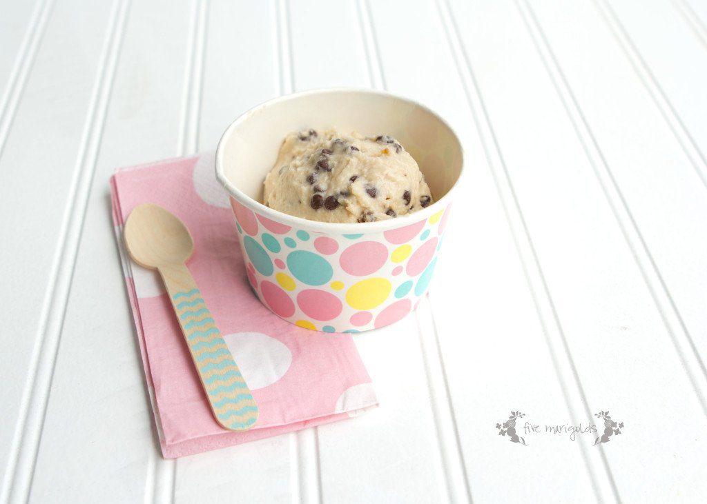 Homemade Cookie Dough Frozen Yogurt Five Marigolds