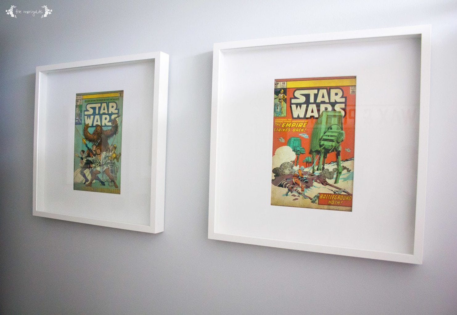 Vintage Star Wars Boy Bathroom Art | Five Marigolds