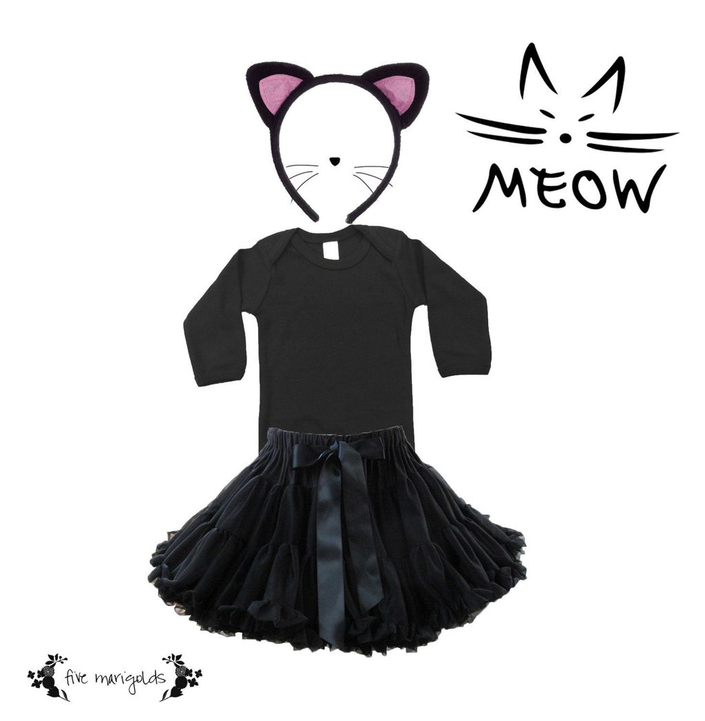 Shop your Kids' Closets for Halloween | Baby Kitty Cat | Five Marigolds