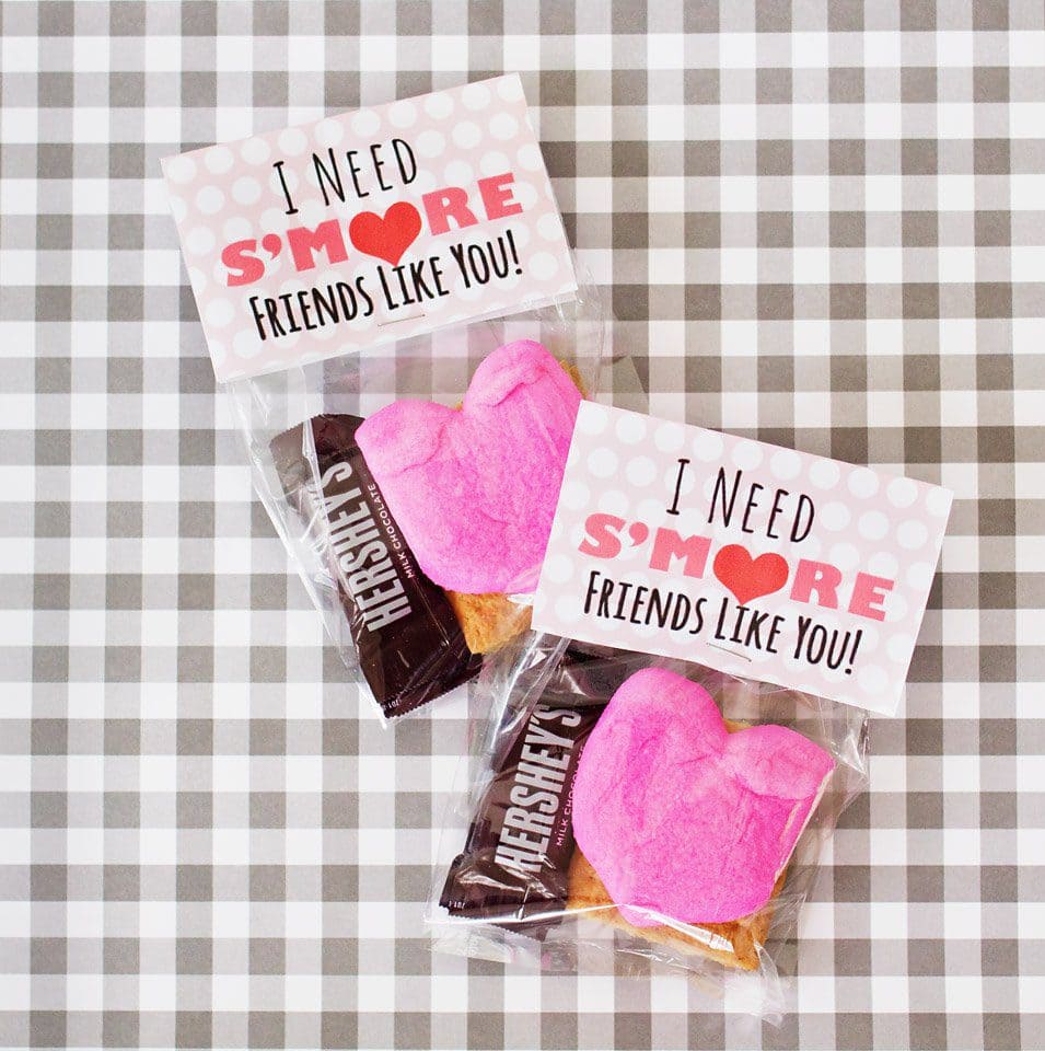 I Need S'More Friends Like You Valentine's Day Printable | www.fivemarigolds.com