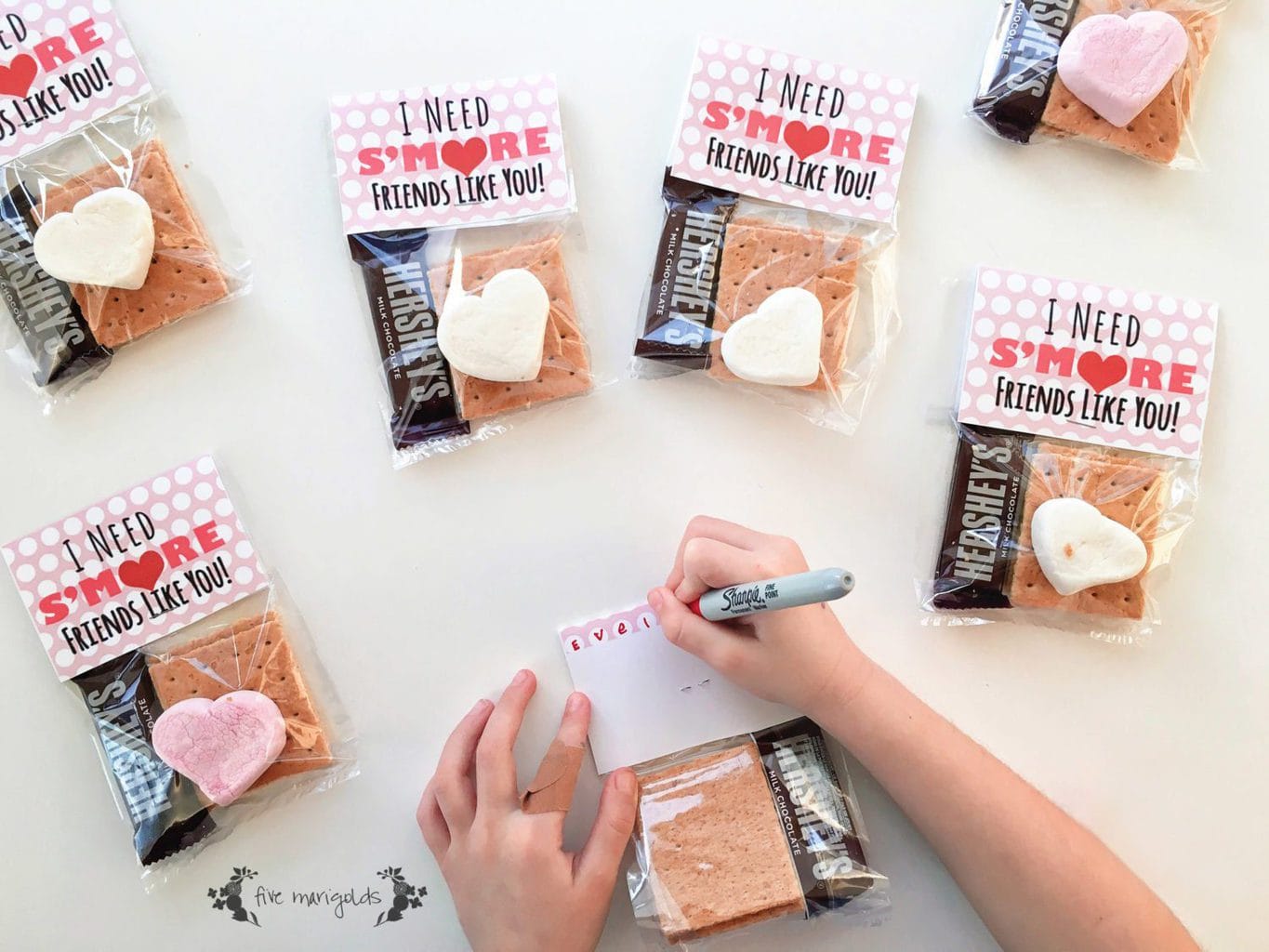 I Need S'more Friends Like You Valentine Printable | Five Marigolds