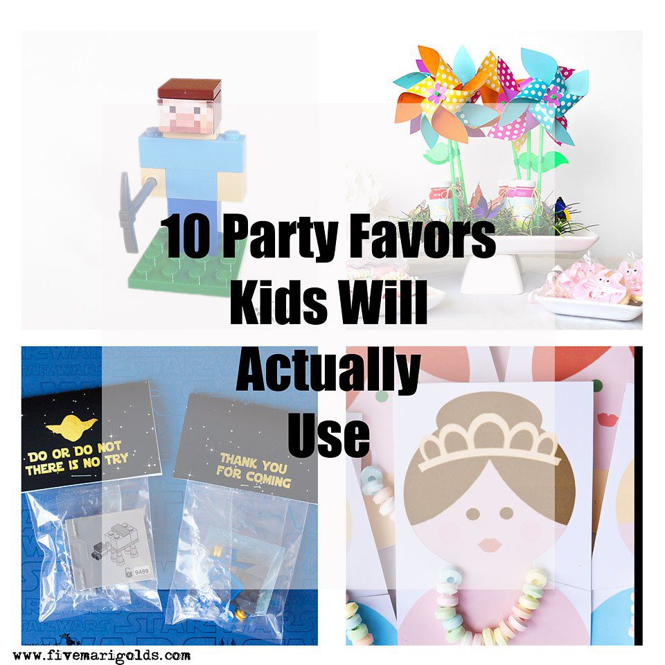 10 Birthday Party Favors Kids Will Actually Use | Five Marigolds
