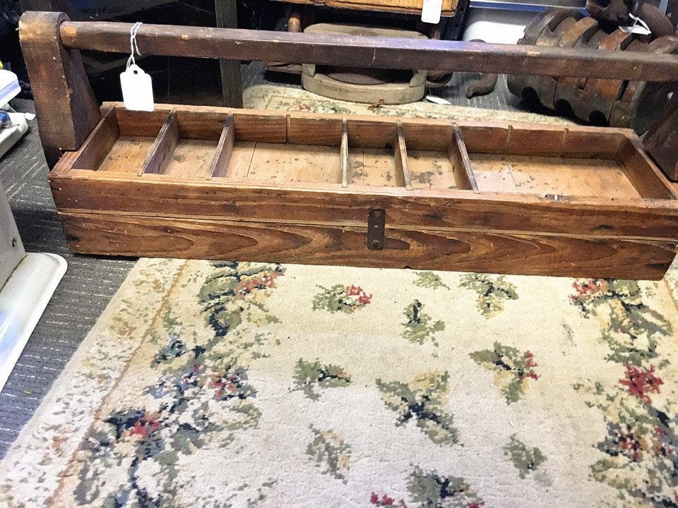 Antique Toolbox Craft Bin | Five Marigolds