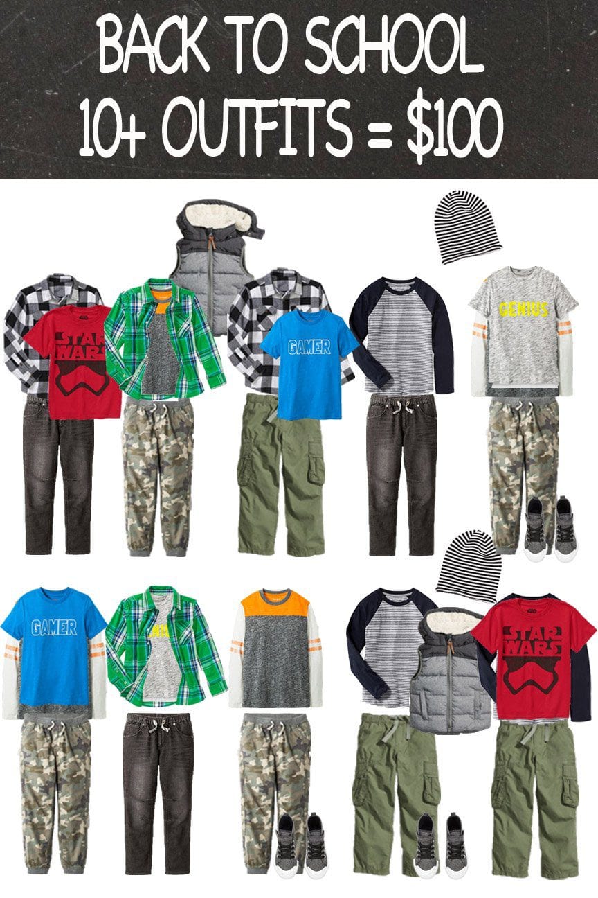 Back To School Wardrobe For Boys Five Marigolds