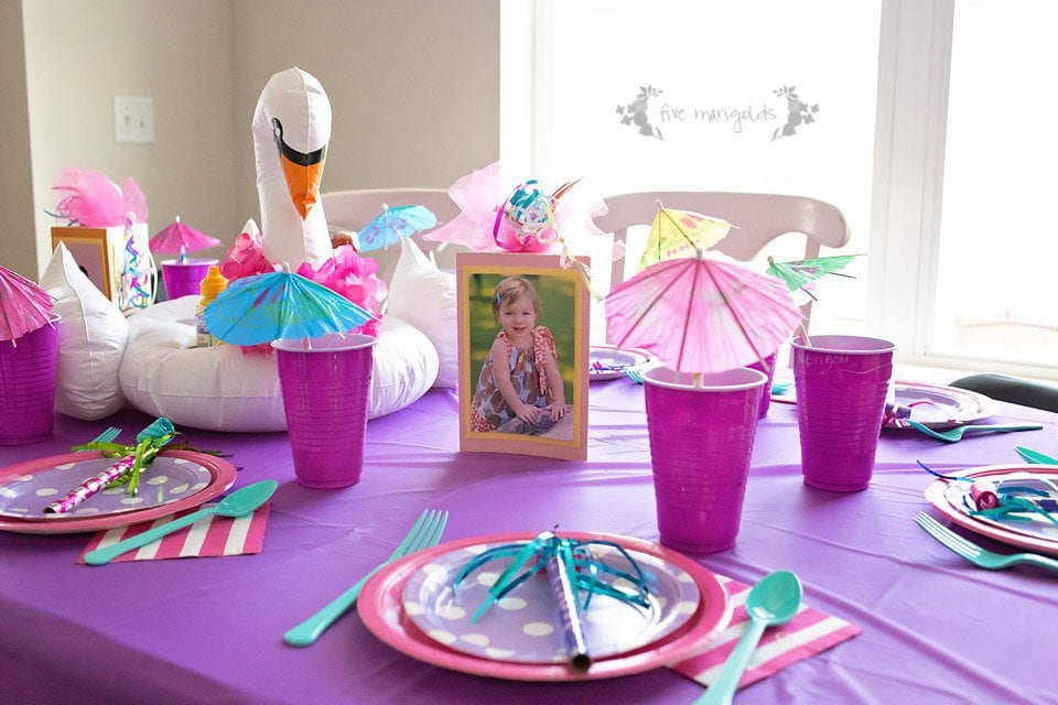How to Throw a Malibu Barbie Birthday Pool Part for Under $50 | Five Marigolds