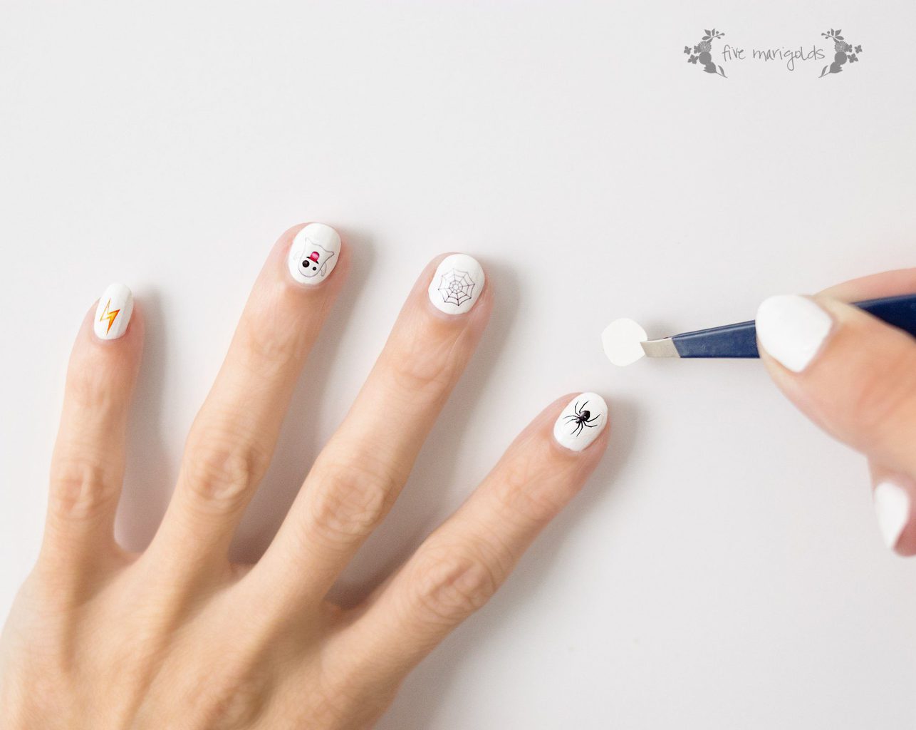What a neat idea! Use tattoo paper to make nail art.