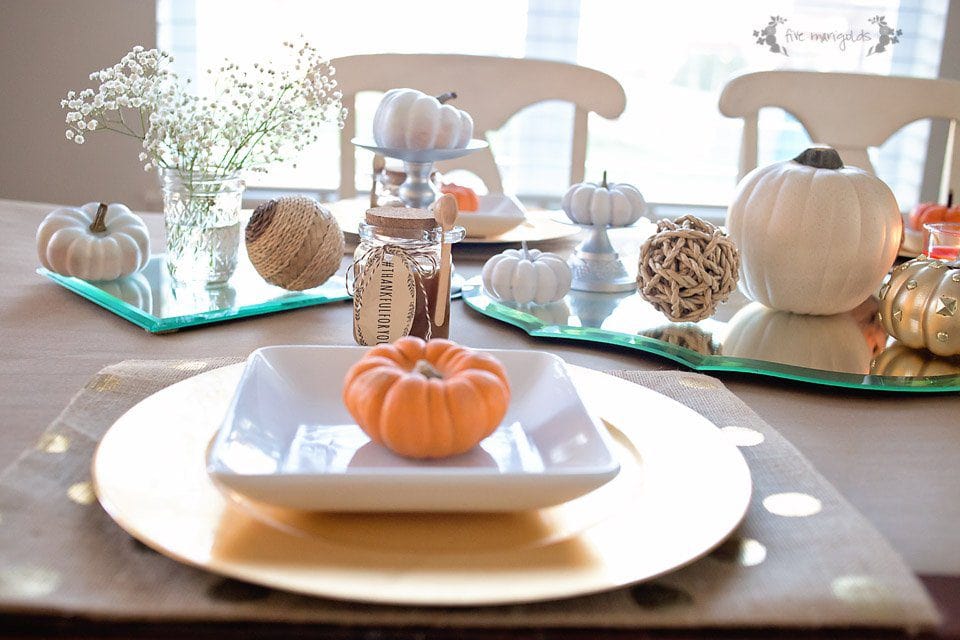 How to host the ultimate Thanksgiving with free printable favor tags | Five Marigolds