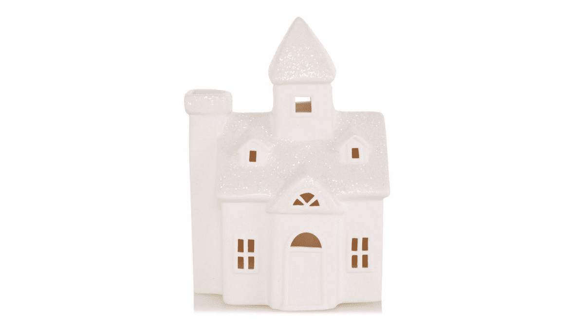 Trash to Treasure: Thrifted Ceramic Christmas House Turned Night Light for a Girl's Room | Five Marigolds
