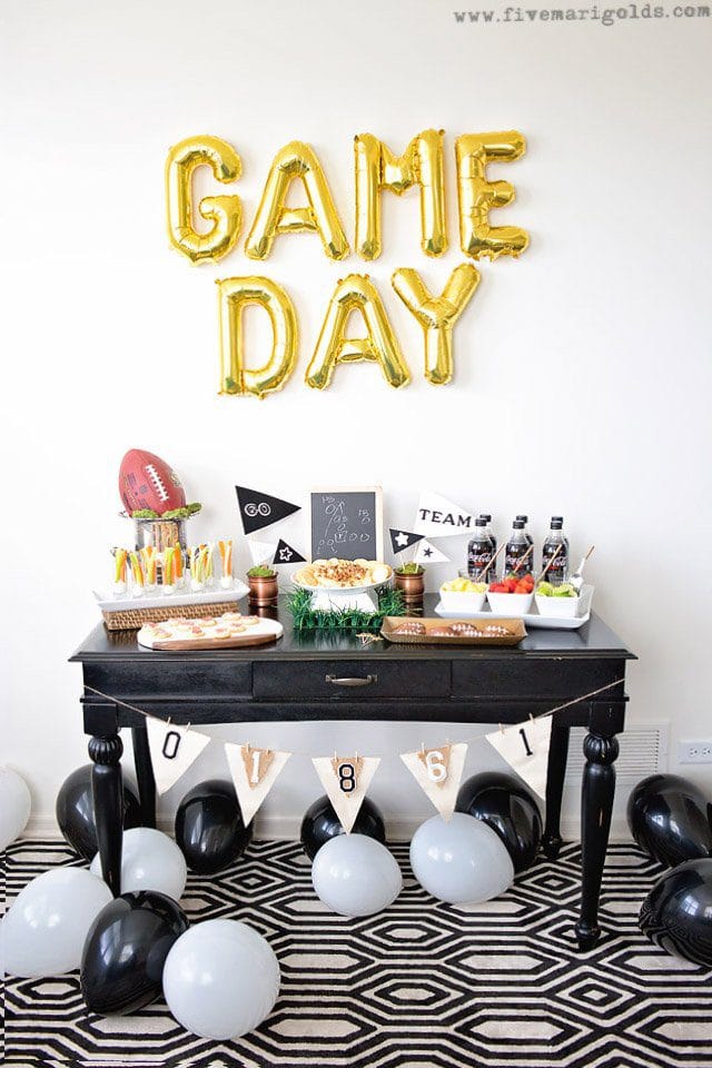 Score Points with the Ultimate Game Day Party - Guiltless Game Day Recipes and DIY Decor #ReadyForKickoff #ad