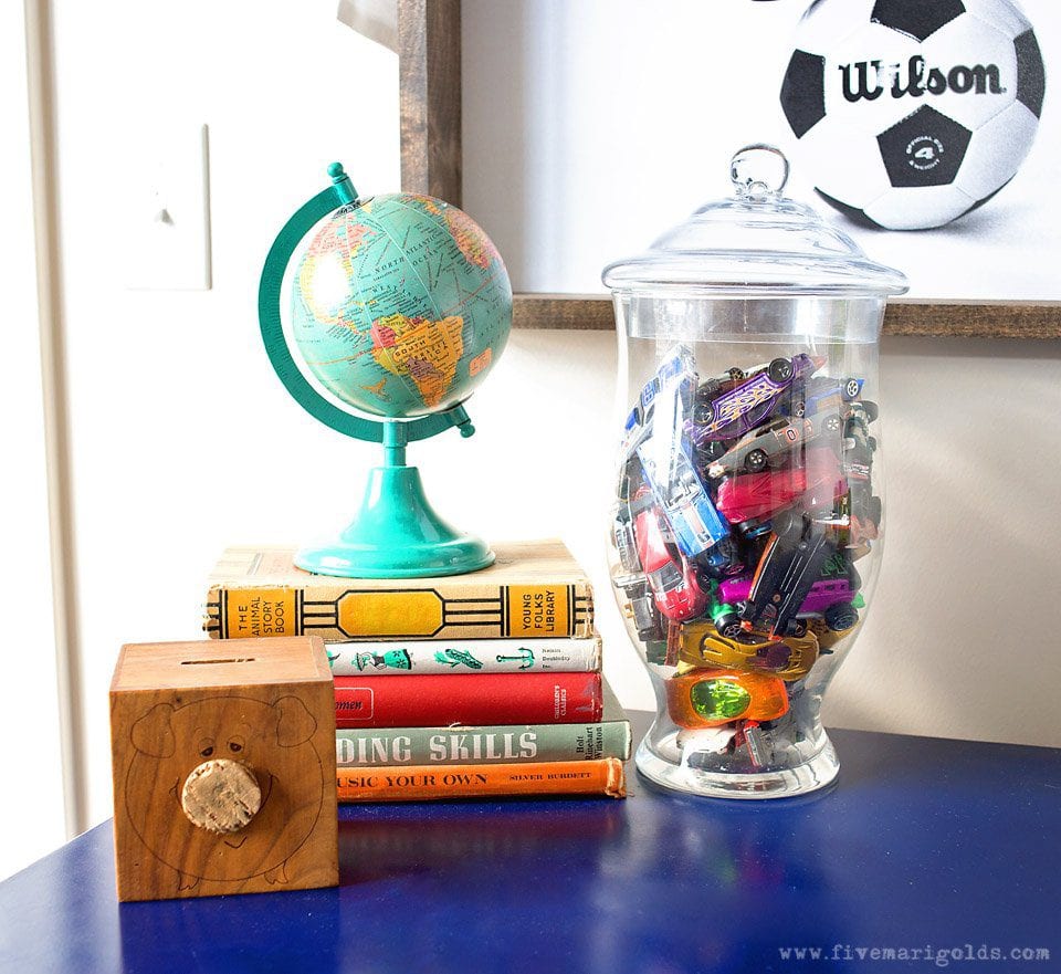 Big Boy Room Reveal: Decor for the Book Worm. | Five Marigolds 