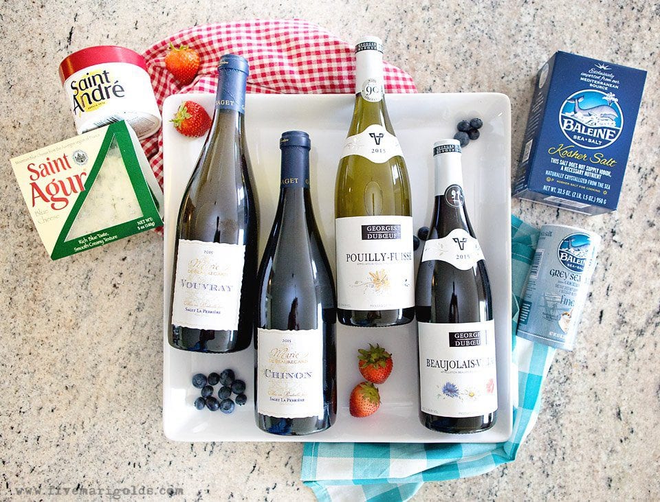 Red White and Blue Popsicles for adults using fruit, cream and your favorite wine.