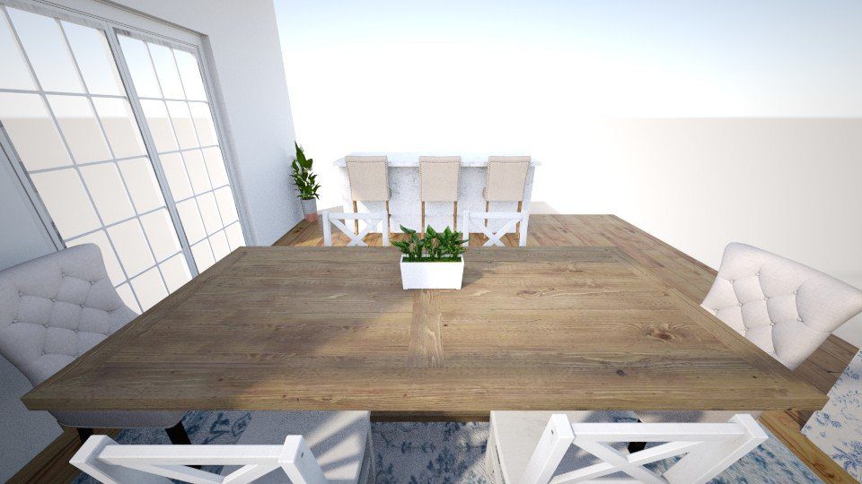 Updated neutral eat in dining room - One Room Challenge