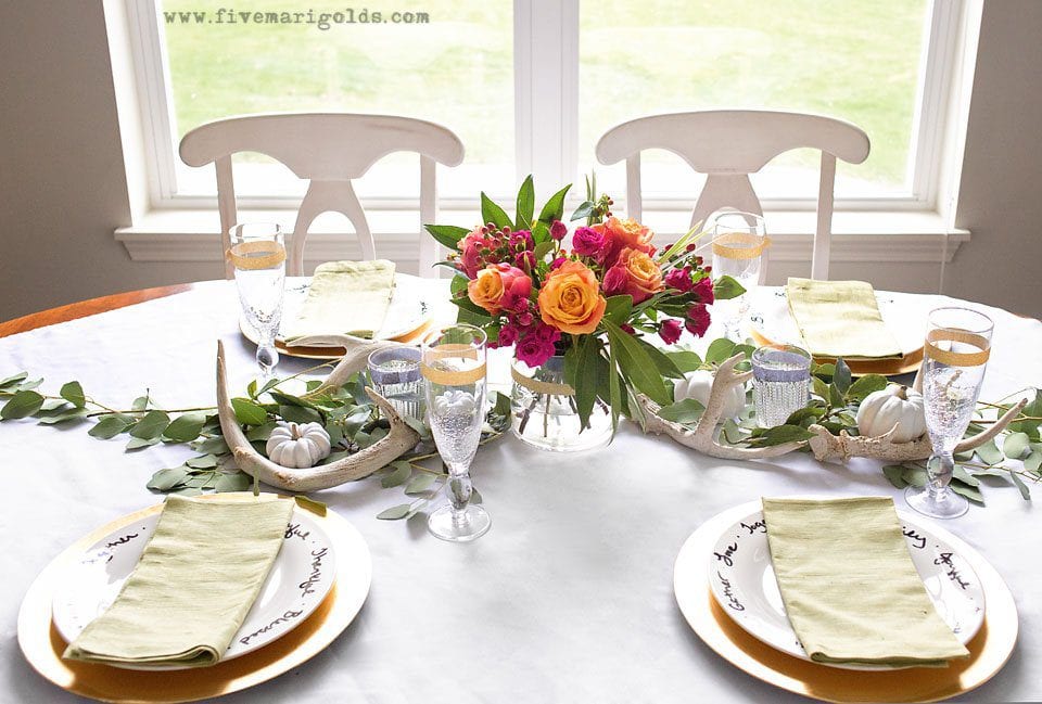 Affordable and Chic Thanksgiving Decor | Five Marigolds
