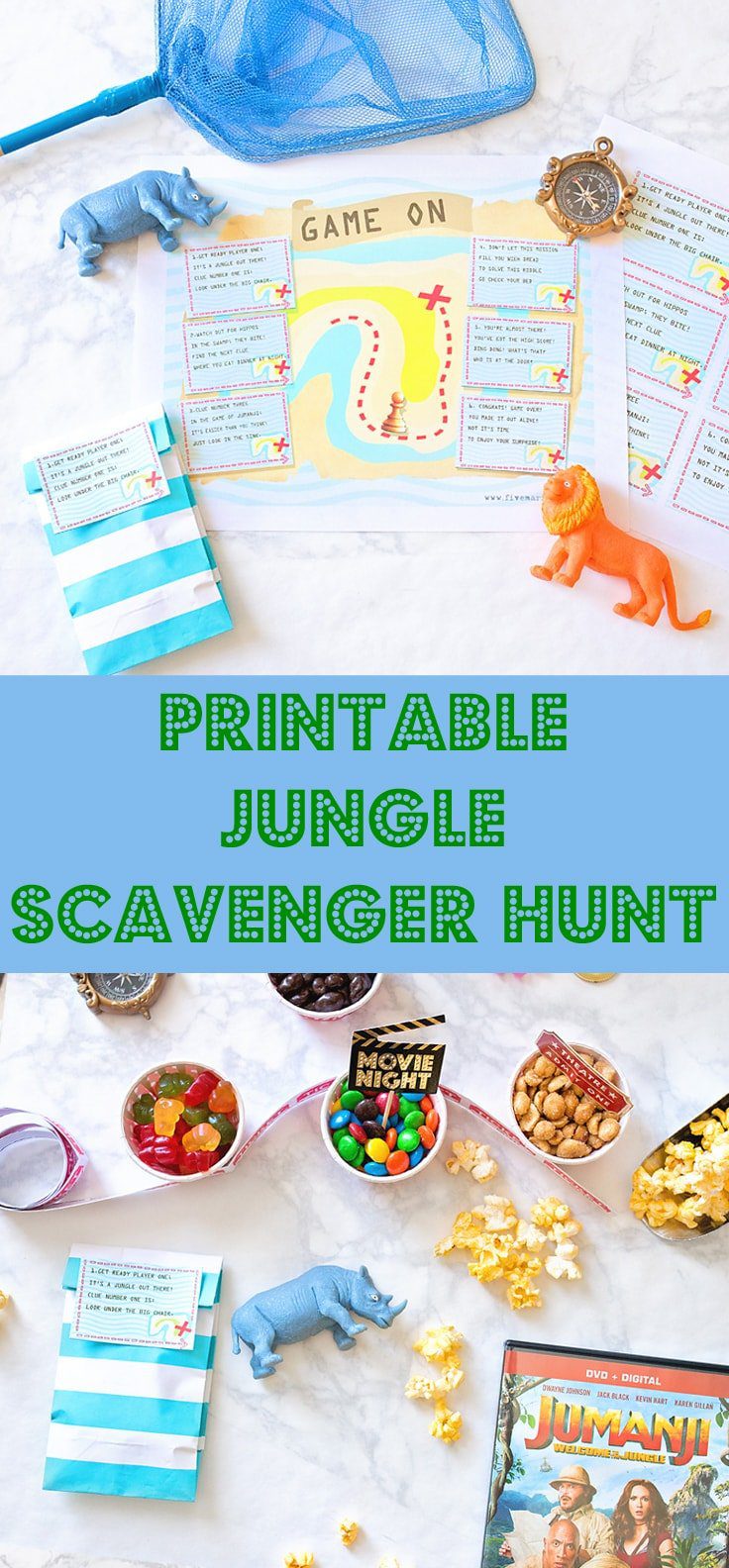 Jungle scavenger hunt printable