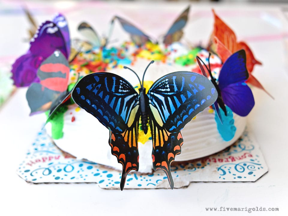 Butterfly Birthday Party Ice Cream Cake | Five Marigolds
