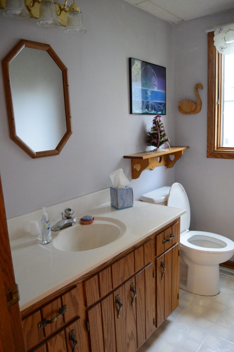 Contemporary Bathroom Remodel before and after | Five Marigolds