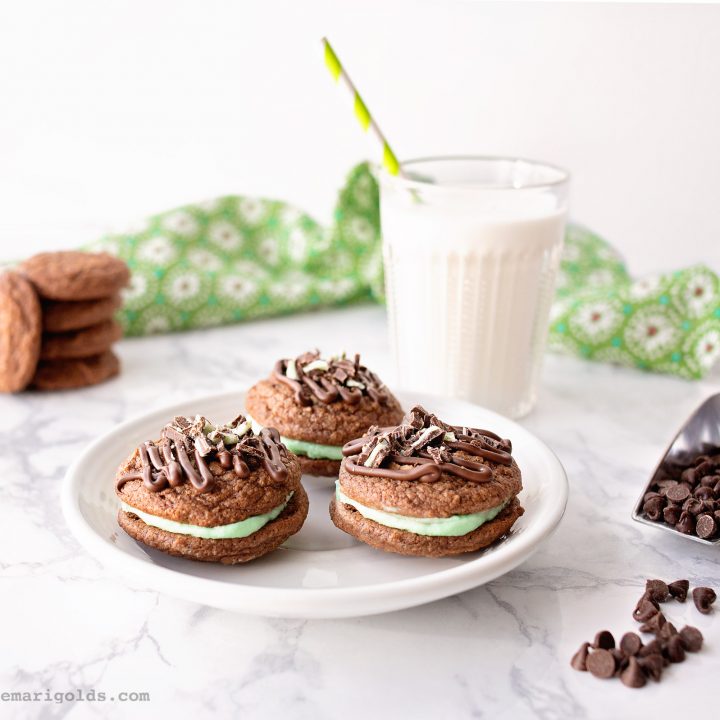 Grasshopper Sandwich Cookie Recipe