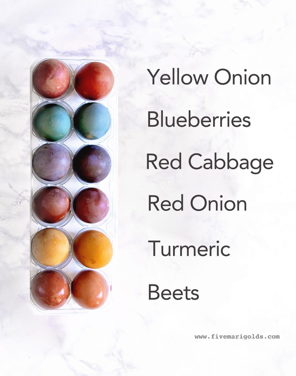 How to Naturally Dye Brown Easter Eggs Five Marigolds