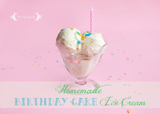 Homemade Birthday Cake Ice Cream | Five Marigolds