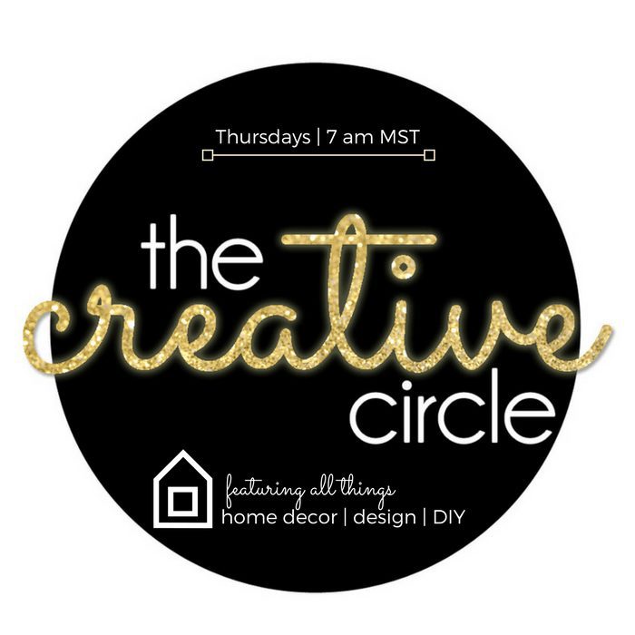 The Creative Circle link party featuring all things home decor design and DIY Thursdays 7am MST