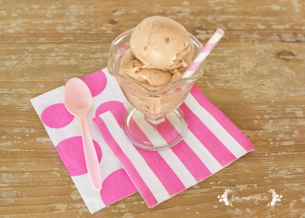 Homemade Malted Milk Ball Ice Cream | Five Marigolds