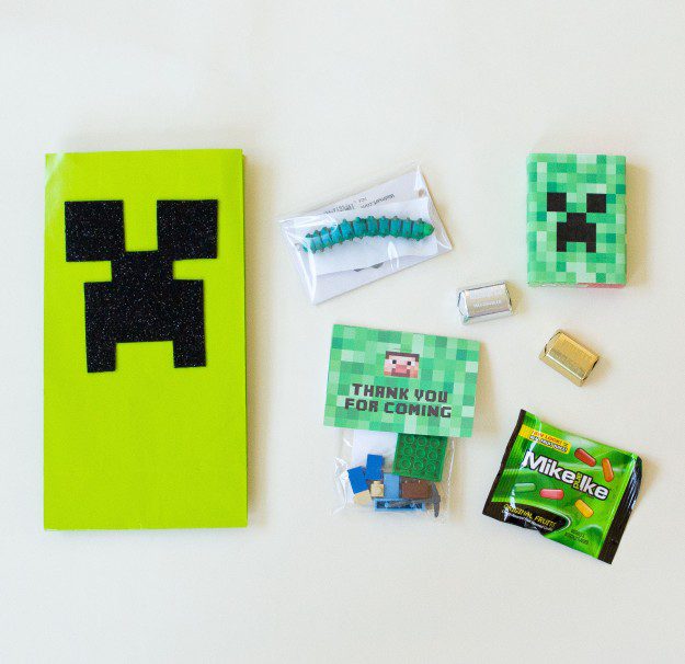 Minecraft Birthday Party Favors. | Five Marigolds