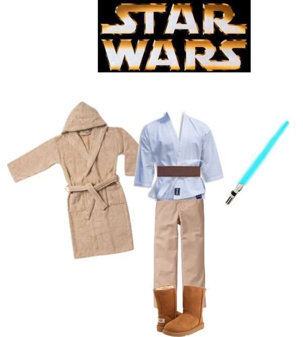 Shop your kids' closets for Halloween - Star Wars Jedi Luke Skywalker| Five Marigolds